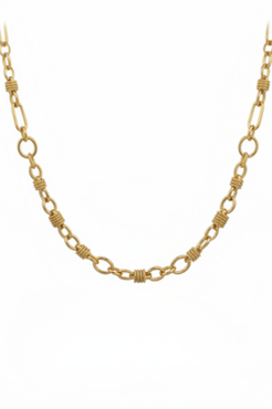 Gold Bracelet with a Paved Cross