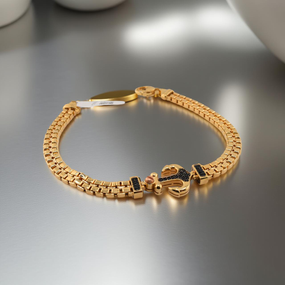 18K Yellow Gold Chain Bracelet – High Polished Fine Jewelry
