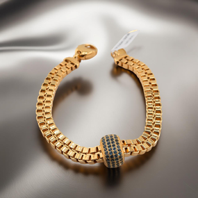 18K Yellow Gold Chain Bracelet – High Polished Fine Jewelry