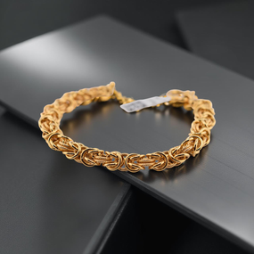 18K Yellow Gold Chain Bracelet – High Polished Fine Jewelry
