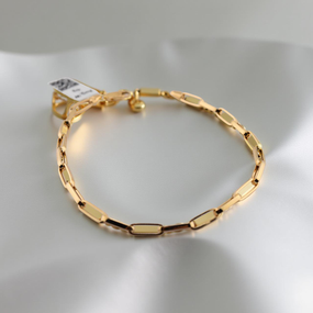 18K Yellow Gold Chain Bracelet – High Polished Fine Jewelry