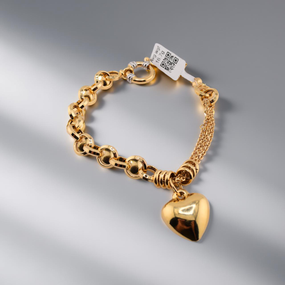 18K Yellow Gold Chain Bracelet – High Polished Fine Jewelry