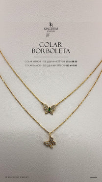 Butterfly gold necklace