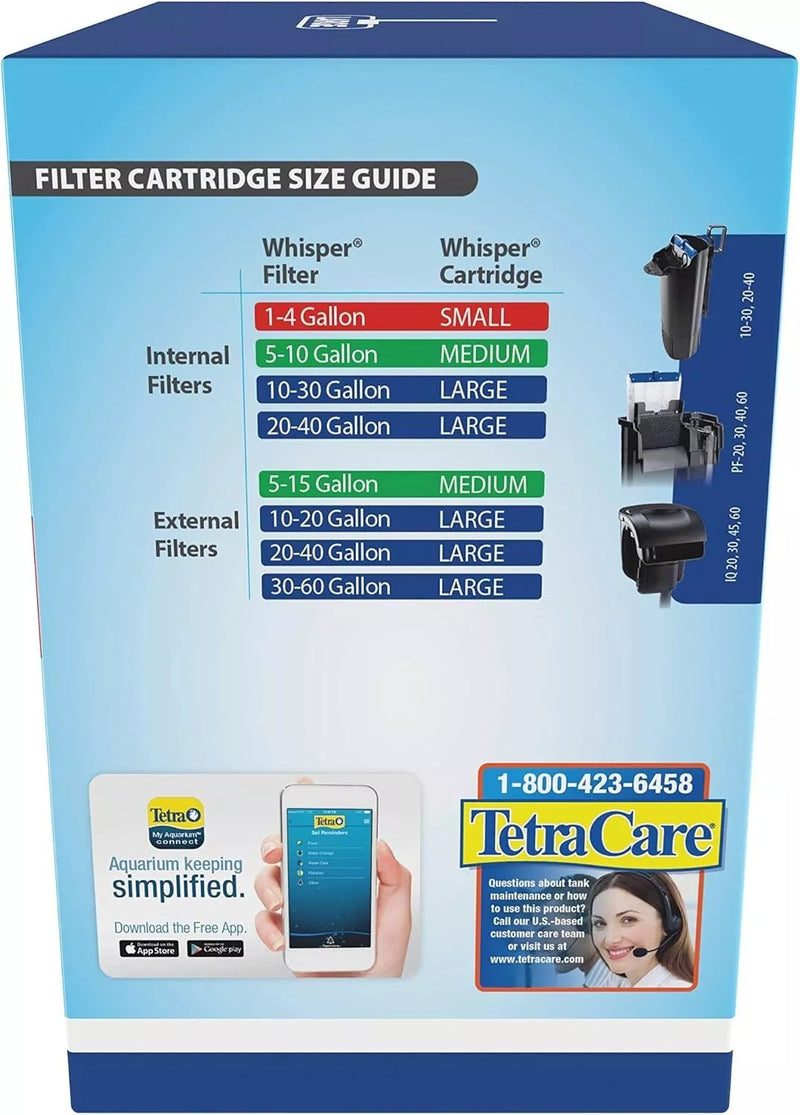Tetra Whisper® BIO-Bag® Disposable Filter Cartridges – Large Size, Unassembled, 8-Pack